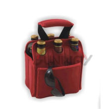 Neoprene Sac à bandoulière à bière de 6 paquets, sac de refroidisseur de bouteille (BC0054)